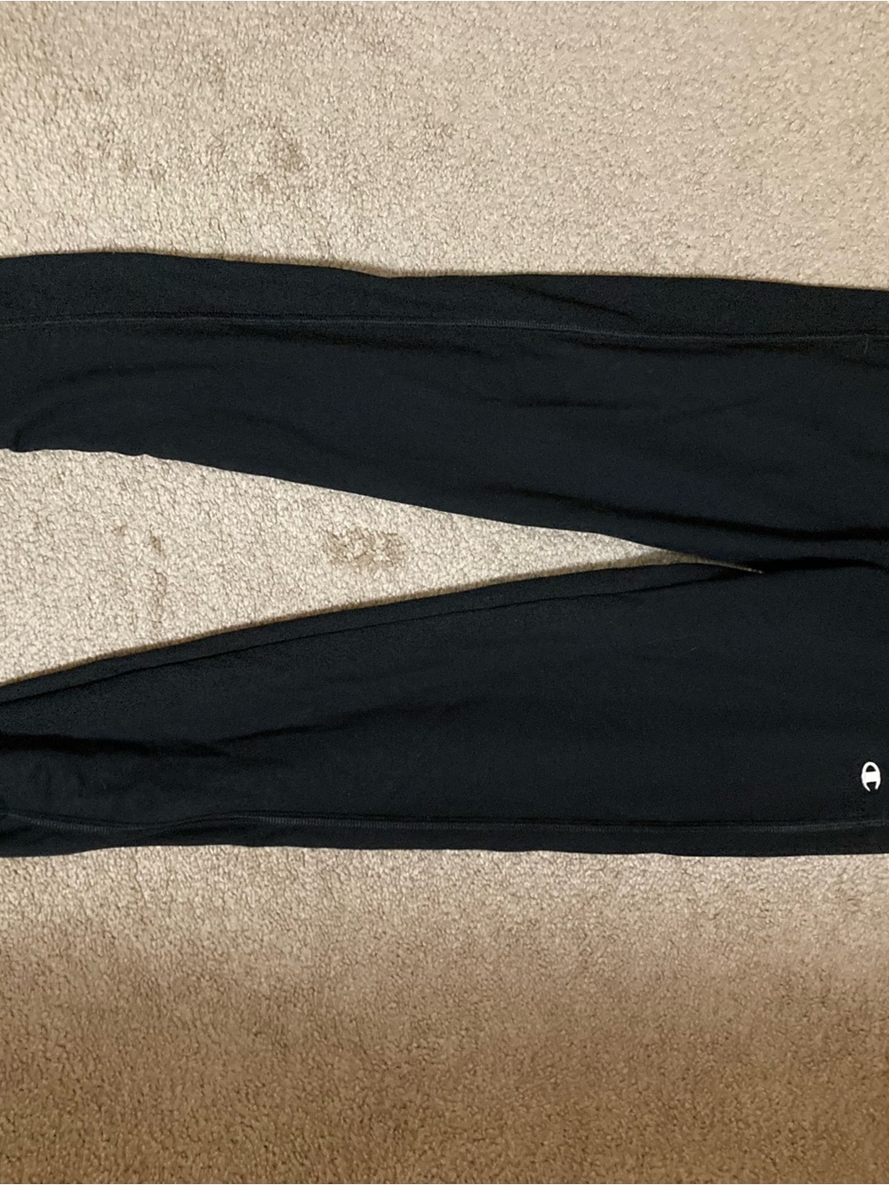 Champion Black Track Joggers with Small Logo Never Worn